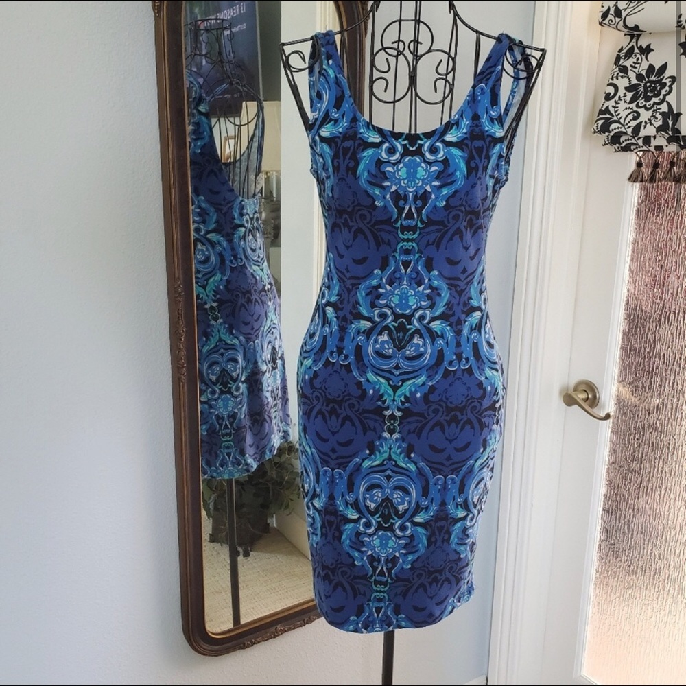WAYF Mini Blue Dress